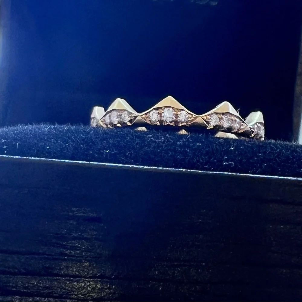 Jade Trau Clara diamond band Ring - 18K yellow gold - Picture 5 of 15